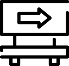 Direction Sign Stencil Svg Vector, Free Vectors File